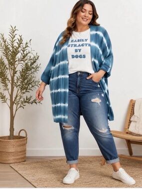 Torrid Tie Die longer Cardigan size 2X